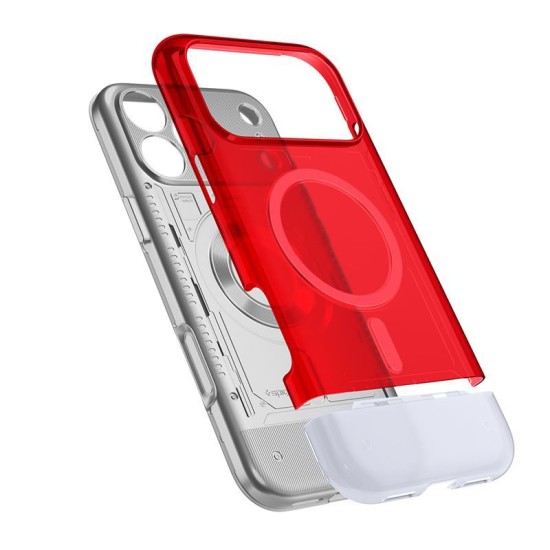 Husa de protectie Spigen Classic C1 MagSafe pentru iPhone 17 Pro, rubiniu (iPhone 17 Pro, ACS10359) by www.silkase.ro