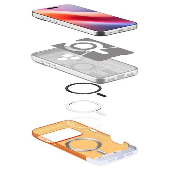 Husa de protectie Spigen Classic C1 MagSafe pentru iPhone 17 Pro, tangerine (Spigen, Ingredi) by www.silkase.ro Husa de protectie Spigen Classic C1 MagSafe pentru iPhone 17 Pro, tangerine (iPhone 17 Pro, ACS10360) by www.silkase.ro