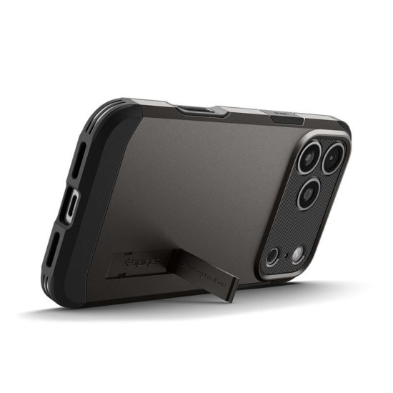 Husa ultra-rezistenta Spigen Tough Armor T MagSafe pentru iPhone 17 Pro, gunmetal (Spigen, Ingredi) by www.silkase.ro Husa ultra-rezistenta Spigen Tough Armor T MagSafe pentru iPhone 17 Pro, gunmetal (iPhone 17 Pro, ACS10362) by www.silkase.ro