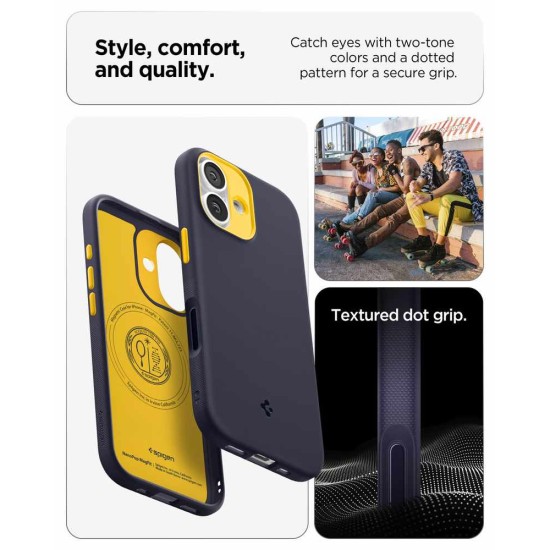 Husa de protectie Spigen Nano Pop MagSafe pentru iPhone 17, bleumarin (Ingredi, ACS10364) by www.silkase.ro
