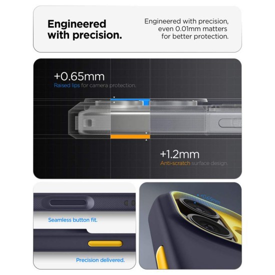 Husa de protectie Spigen Nano Pop MagSafe pentru iPhone 17, bleumarin (Ingredi, ACS10364) by www.silkase.ro