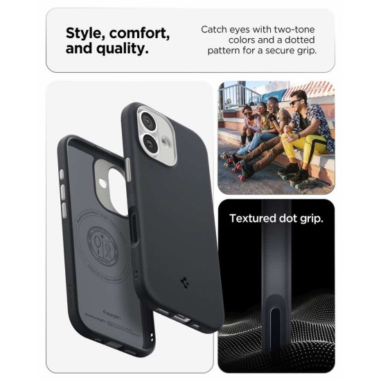 Husa de protectie Spigen Nano Pop MagSafe pentru iPhone 17, negru susan (Spigen, Ingredi) by www.silkase.ro Husa de protectie Spigen Nano Pop MagSafe pentru iPhone 17, negru susan (Ingredi, ACS10366) by www.silkase.ro