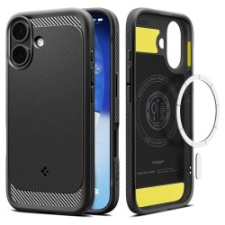 Husa de protectie Spigen Rugged Armor MagSafe pentru iPhone 17, negru mat
