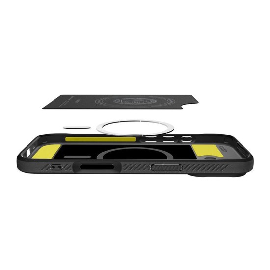 Husa de protectie Spigen Rugged Armor MagSafe pentru iPhone 17, negru mat (Ingredi, ACS10367) by www.silkase.ro