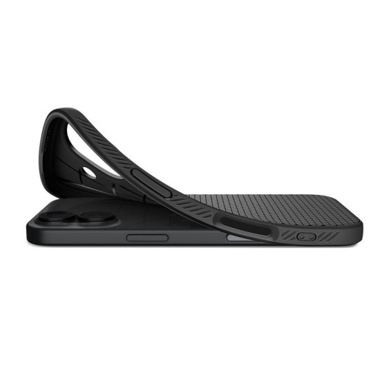 Husa de protectie Spigen Liquid Air pentru iPhone 17, negru mat (Spigen, Ingredi) by www.silkase.ro Husa de protectie Spigen Liquid Air pentru iPhone 17, negru mat (Ingredi, ACS10369) by www.silkase.ro
