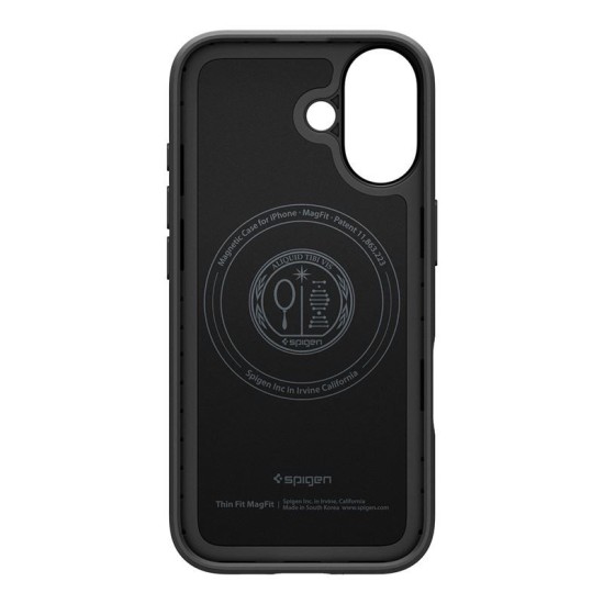 Husa subtire Spigen Thin Fit MagSafe pentru iPhone 17, neagra (Ingredi, ACS10373) by www.silkase.ro