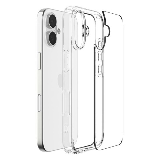 Husa de protectie hibrida Spigen Ultra Hybrid pentru iPhone 17, transparenta (Ingredi, ACS10376) by www.silkase.ro