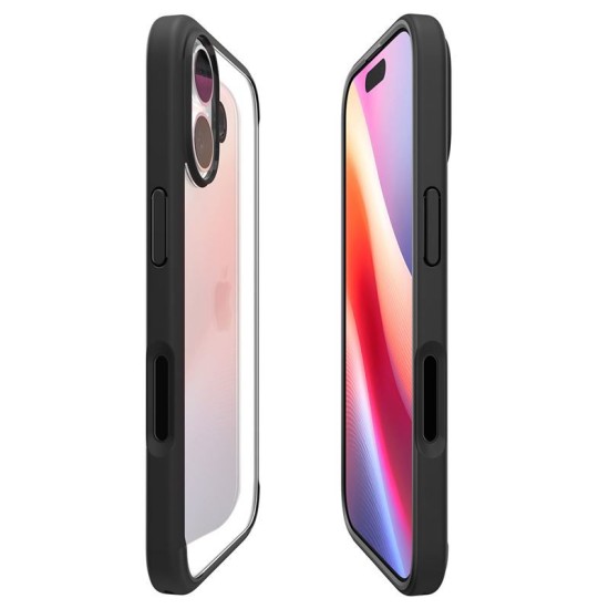 Husa de protectie hibrida Spigen Ultra Hybrid pentru iPhone 17, negru mat (Ingredi, ACS10377) by www.silkase.ro