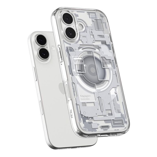 Husa hibrida Spigen Ultra Hybrid MagSafe pentru iPhone 17, model zero one alb (Spigen, Ingredi) by www.silkase.ro Husa hibrida Spigen Ultra Hybrid MagSafe pentru iPhone 17, model zero one alb (Ingredi, ACS10385) by www.silkase.ro