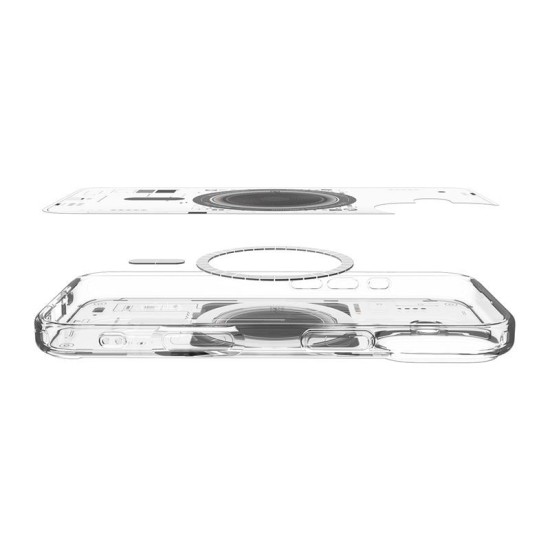 Husa hibrida Spigen Ultra Hybrid MagSafe pentru iPhone 17, model neo one (Ingredi, ACS10388) by www.silkase.ro