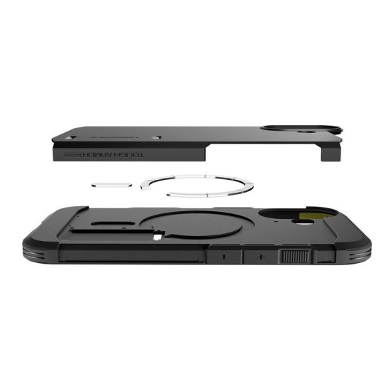 Husa ultra-rezistenta Spigen Tough Armor T MagSafe pentru iPhone 17, neagra (Spigen, Ingredi) by www.silkase.ro Husa ultra-rezistenta Spigen Tough Armor T MagSafe pentru iPhone 17, neagra (Ingredi, ACS10391) by www.silkase.ro