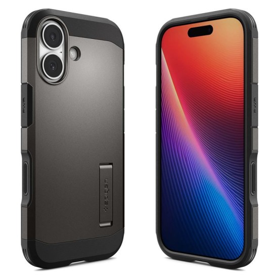 Husa ultra-rezistenta Spigen Tough Armor T MagSafe pentru iPhone 17, gunmetal (Ingredi, ACS10392) by www.silkase.ro