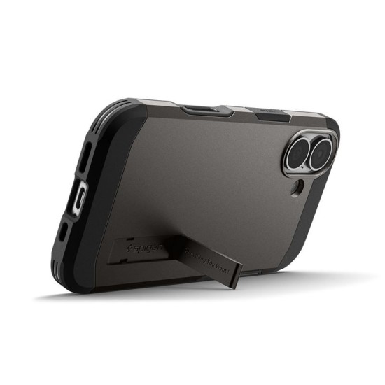 Husa ultra-rezistenta Spigen Tough Armor T MagSafe pentru iPhone 17, gunmetal (Ingredi, ACS10392) by www.silkase.ro