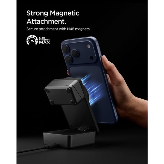 Stație de Încărcare Wireless 3-în-1 Spigen Essential MagSafe EF323MQ, Black Stație de Încărcare Wireless 3-în-1 Spigen Essential MagSafe EF323MQ, Black (Încărcătoare Rețea, ACH10398) by www.silkase.ro