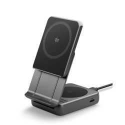 Incarcator Wireless Spigen Essential MagSafe 2-in-1+C EF302MOQ, Black