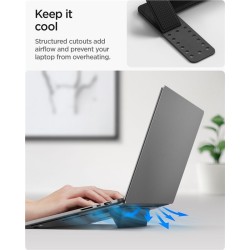 Suport Laptop Spigen Slimfold LD201-S1, Pliabil, Negru Suport Laptop Spigen Slimfold LD201-S1, Pliabil, Negru
