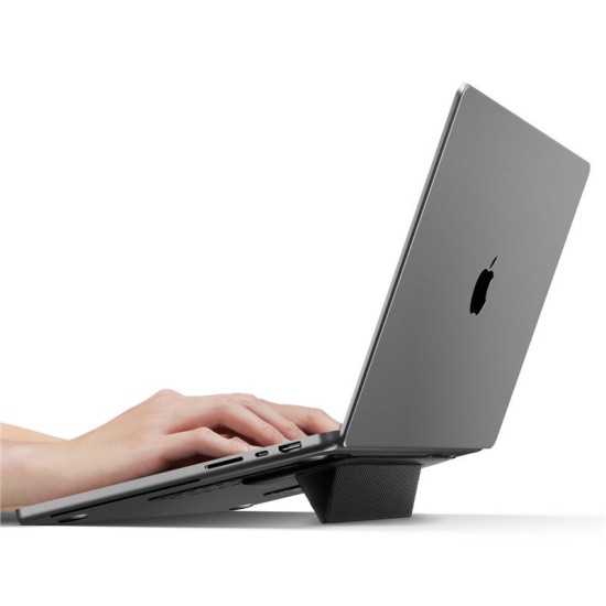 Suport Laptop Spigen Slimfold LD201-S1, Pliabil, Negru (Ingredi, AMP10401) by www.silkase.ro