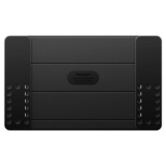 Suport Laptop Spigen Slimfold LD201-S1, Pliabil, Negru (Ingredi, AMP10401) by www.silkase.ro