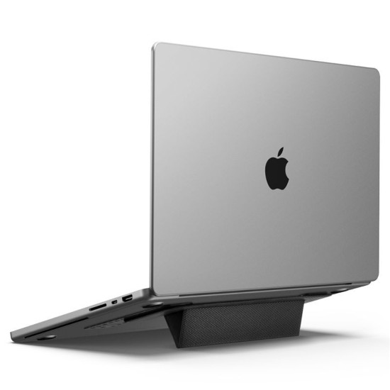Suport Laptop Spigen Slimfold LD201-S1, Pliabil, Negru (Ingredi, AMP10401) by www.silkase.ro