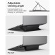 Suport Laptop Spigen Slimfold LD201-S1, Pliabil, Negru (Ingredi, AMP10401) by www.silkase.ro