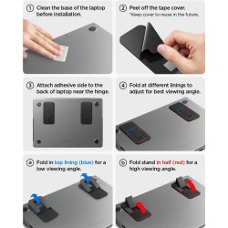 Stand Laptop Spigen Slimfold LD201-S2, Ultra-Portabil, Negru