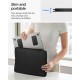 Stand Laptop Spigen Slimfold LD201-S2, Ultra-Portabil, Negru (Ingredi, AMP10402) by www.silkase.ro
