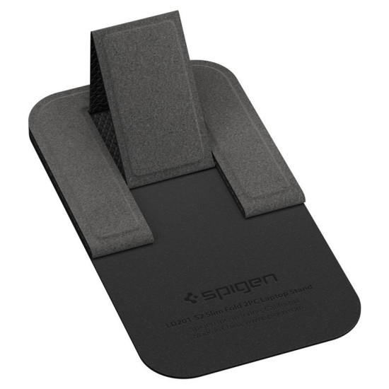 Stand Laptop Spigen Slimfold LD201-S2, Ultra-Portabil, Negru (Ingredi, AMP10402) by www.silkase.ro