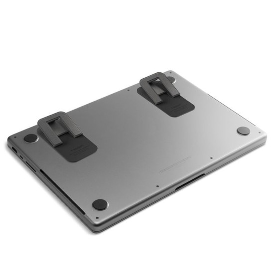 Stand Laptop Spigen Slimfold LD201-S2, Ultra-Portabil, Negru (Ingredi, AMP10402) by www.silkase.ro