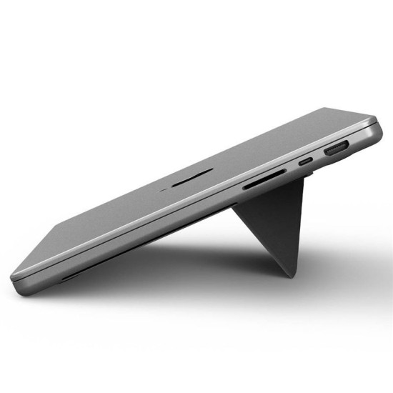 Suport Laptop Spigen Slimfold LD201-S3, Design Pliabil Ultra-Slim, Negru (Ingredi, AMP10403) by www.silkase.ro