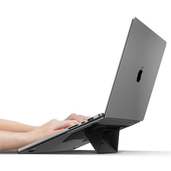 Suport Laptop Spigen Slimfold LD201-S3, Design Pliabil Ultra-Slim, Negru (Ingredi, AMP10403) by www.silkase.ro