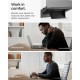 Suport Laptop Spigen Slimfold LD201-S3, Design Pliabil Ultra-Slim, Negru (Ingredi, AMP10403) by www.silkase.ro