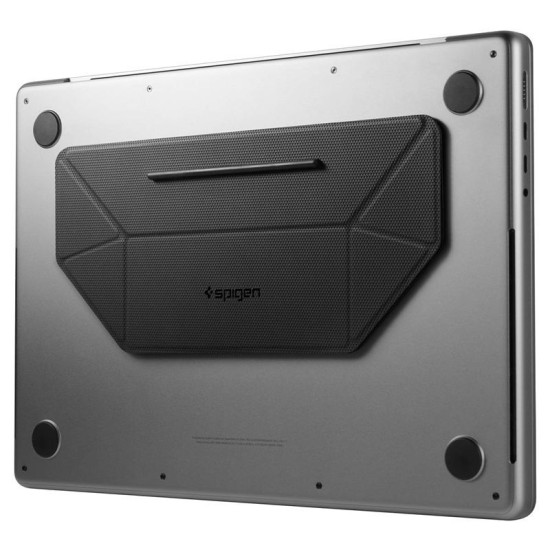 Suport Laptop Spigen Slimfold LD201-S3, Design Pliabil Ultra-Slim, Negru (Ingredi, AMP10403) by www.silkase.ro