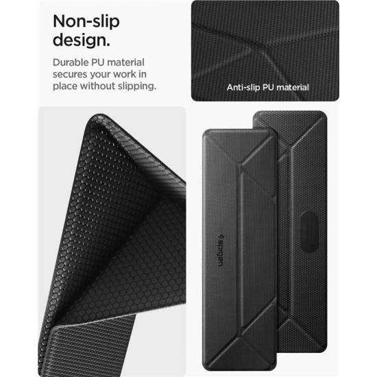 Suport Laptop Spigen Slimfold LD201-S4, Design Pliabil și Portabil, Negru (Ingredi, AMP10404) by www.silkase.ro