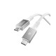 Cablu Spigen Essential USB-C la USB-C, 100W, Material Textil, Alb EB10015CC Cablu Spigen Essential USB-C la USB-C, 100W, Material Textil, Alb EB10015CC (Cabluri Telefon, ACA10420) by www.silkase.ro