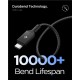 Cablu Spigen Essential USB-C la USB-C 240W Fabric, Negru EB24015CC Cablu Spigen Essential USB-C la USB-C 240W Fabric, Negru EB24015CC (Ingredi, ACA10423) by www.silkase.ro