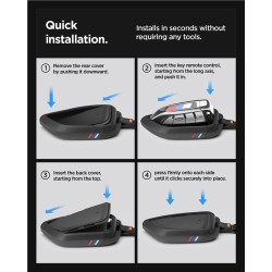 Husă Protecție Cheie Spigen BMW Key Fob Case BK100, Black