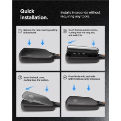 Husa Premium pentru Cheie Volkswagen Spigen VK100, Negru Mat