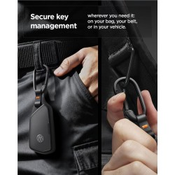 Husa Premium pentru Cheie Volkswagen Spigen VK100, Negru Mat