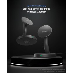 Încărcător Wireless Spigen Essential MagSafe 15W EF151MS, Negru