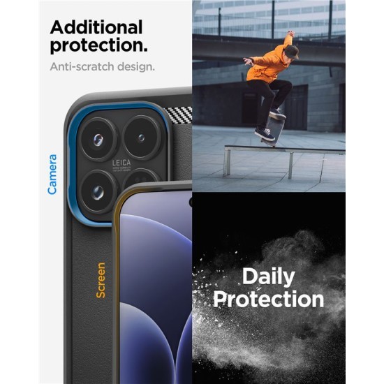 Husa Spigen Rugged Armor pentru Xiaomi 17, Matte Black Husa Spigen Rugged Armor pentru Xiaomi 17, Matte Black (17, ACS10458) by www.silkase.ro