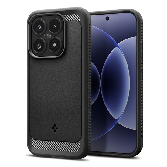 Husa Spigen Rugged Armor pentru Xiaomi 17, Matte Black Husa Spigen Rugged Armor pentru Xiaomi 17, Matte Black (17, ACS10458) by www.silkase.ro
