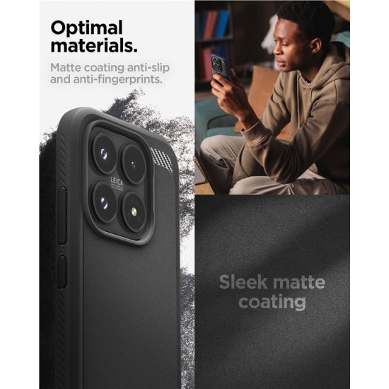 Husa Spigen Rugged Armor pentru Xiaomi 17, Matte Black Husa Spigen Rugged Armor pentru Xiaomi 17, Matte Black (17, ACS10458) by www.silkase.ro