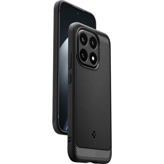 Husă Protecție Spigen Rugged Armor pentru Xiaomi 15T, Matte Black (15T, ACS10459) by www.silkase.ro