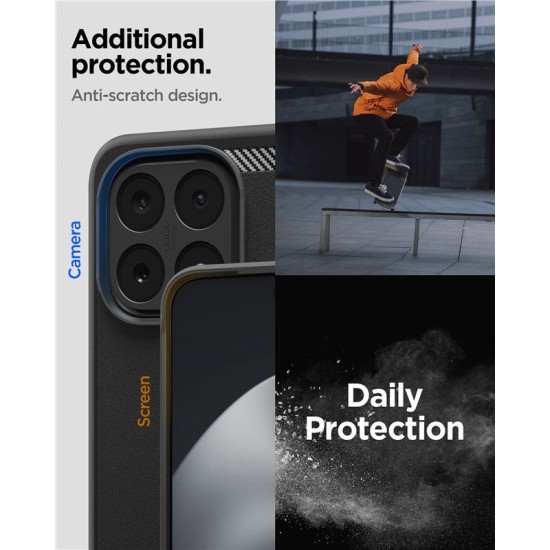 Husă Protecție Spigen Rugged Armor pentru Xiaomi 15T, Matte Black (15T, ACS10459) by www.silkase.ro
