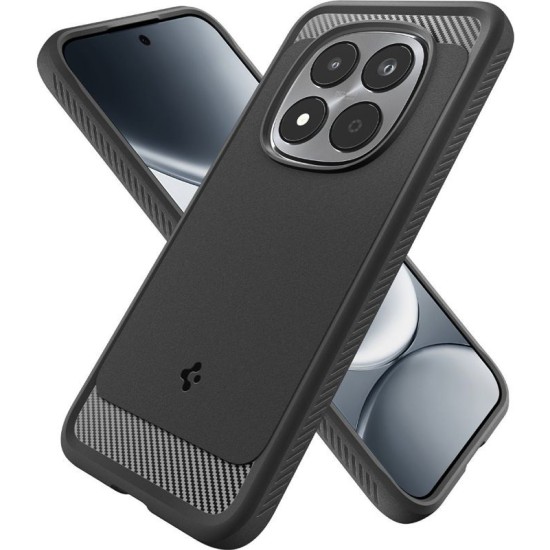Husă Spigen Rugged Armor pentru Xiaomi Redmi Note 15 Pro 5G, Matte Black (Redmi Note 15 Pro, ACS10460) by www.silkase.ro