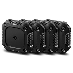Set 4 huse de protectie Spigen Tough Armor IP pentru AirTag, negre
