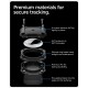 Set 4 huse de protectie Spigen Tough Armor IP pentru AirTag, negre (Ingredi, ACS10464) by www.silkase.ro