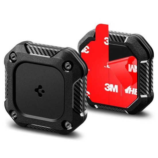 Set 4 huse de protectie Spigen Tough Armor IP pentru AirTag, negre (Ingredi, ACS10464) by www.silkase.ro