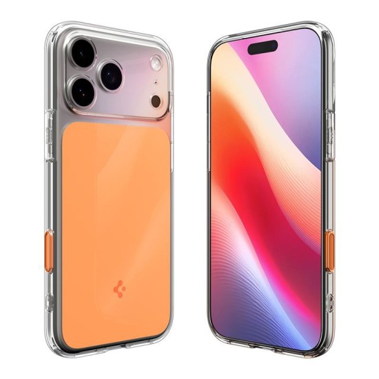 Husa de protectie Spigen Ultra Hybrid T MagSafe pentru iPhone 17 Pro, portocaliu lucios (Spigen, Ingredi) by www.silkase.ro Husa de protectie Spigen Ultra Hybrid T MagSafe pentru iPhone 17 Pro, portocaliu lucios (iPhone 17 Pro, ACS10477) by www.silkase.ro