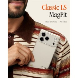 Husă Spigen Classic LS MagSafe pentru iPhone 17 Pro, Stone